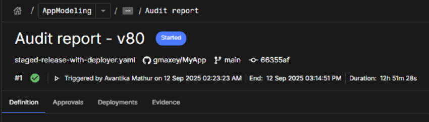 Figure 6. Audit report Audit report