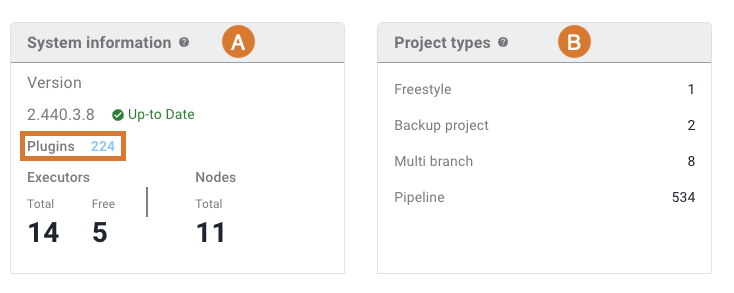 System information and project types