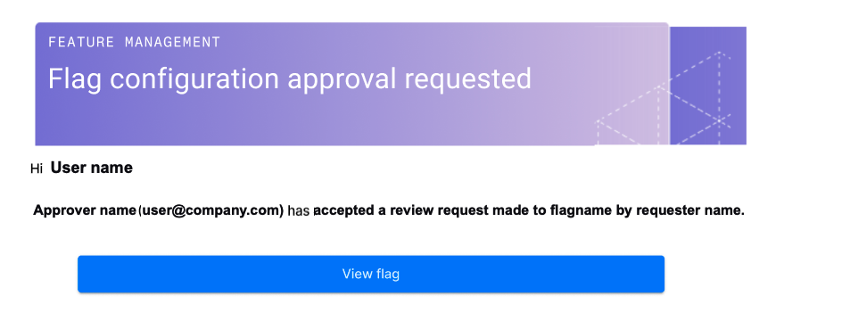 Request accepted email