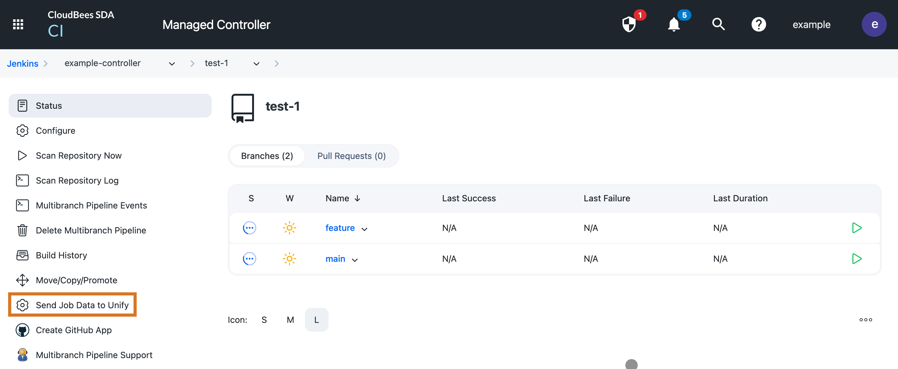 Selecting manual data sync